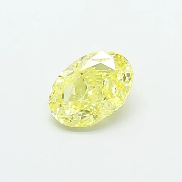 1.02ct OVAL Fancy Intense Yellow VS1 Coloured Lab diamond