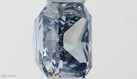 0.40ct RADIANT Fancy Vivid Blue VS1 Coloured Lab diamond