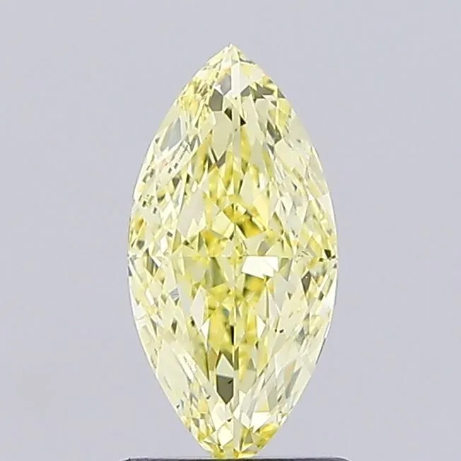 1.00ct MARQUISE Fancy Yellow VS1 Coloured Lab diamond