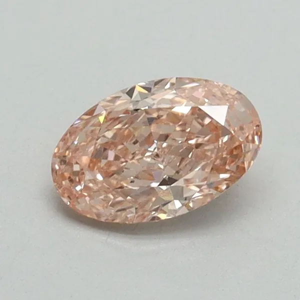 0.58ct OVAL Fancy Intense Pink VVS2 Coloured Lab diamond