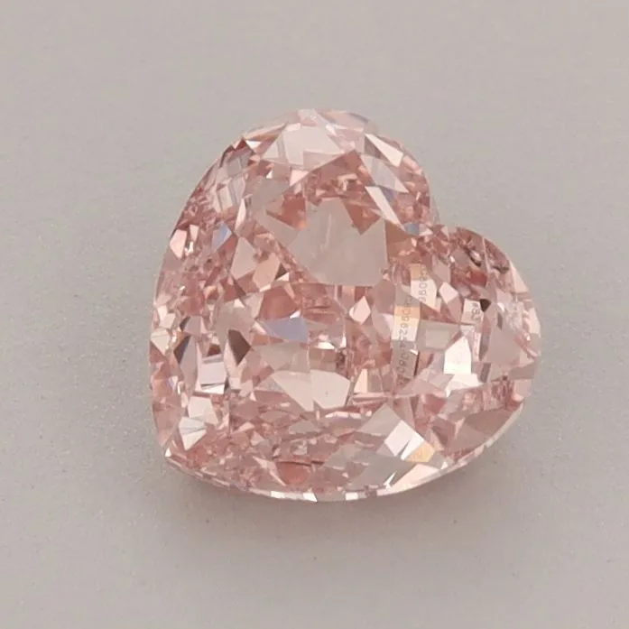 1.00ct HEART Fancy Intense Pink VS1 Coloured Lab diamond