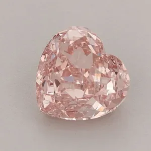 1ct HEART Fancy Intense Pink VS1 Coloured Lab diamond