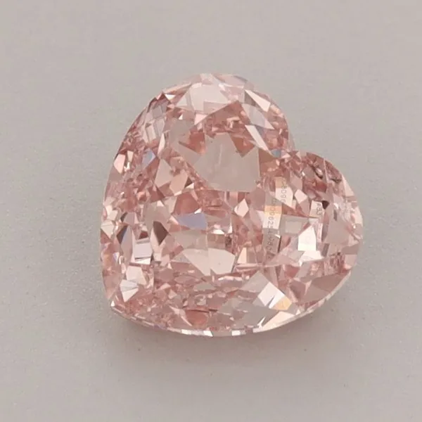 1ct HEART Fancy Intense Pink VS1 Coloured Lab diamond