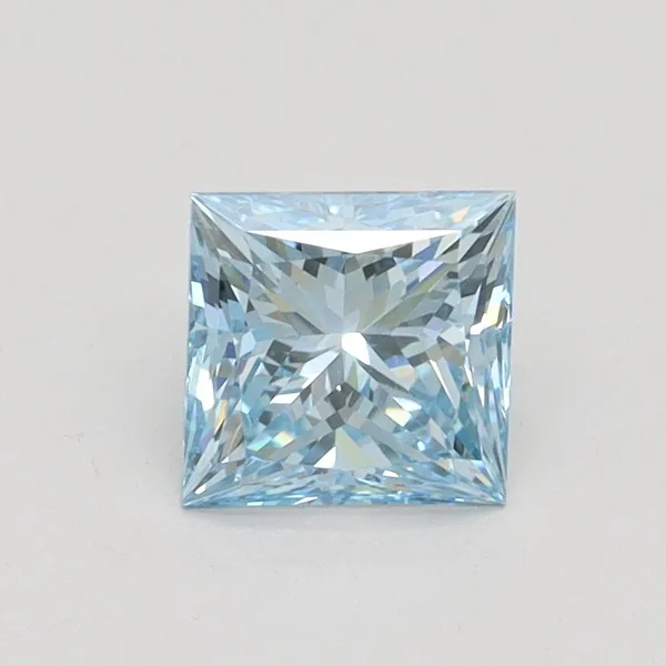 1.02ct PRINCESS Fancy Intense Blue VS1 Coloured Lab diamond