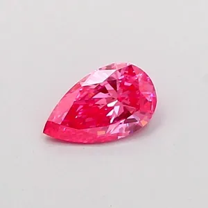 0.32ct PEAR Fancy Vivid Pink VVS2 Coloured Lab diamond