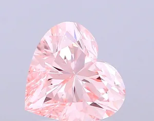 1.76ct HEART Fancy Intense Pink VVS2 Coloured Lab diamond