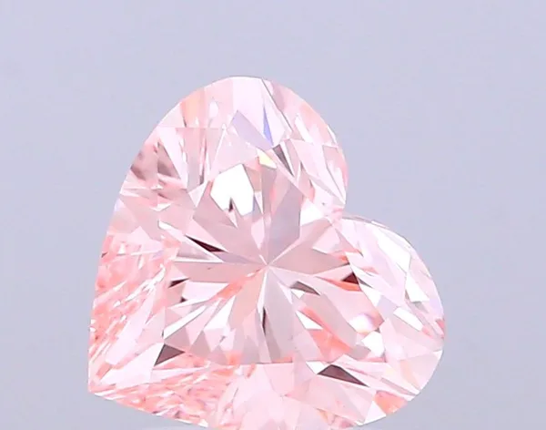 1.76ct HEART Fancy Intense Pink VVS2 Coloured Lab diamond