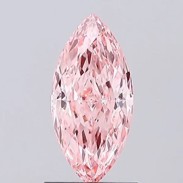 1.06ct MARQUISE Fancy Vivid Pink VS1 Coloured Lab diamond