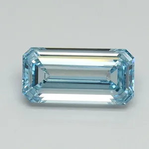 1.02ct EMERALD Fancy Intense Blue VVS2 Coloured Lab diamond
