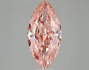 2.63ct MARQUISE Fancy Vivid Pink VVS2 Coloured Lab diamond