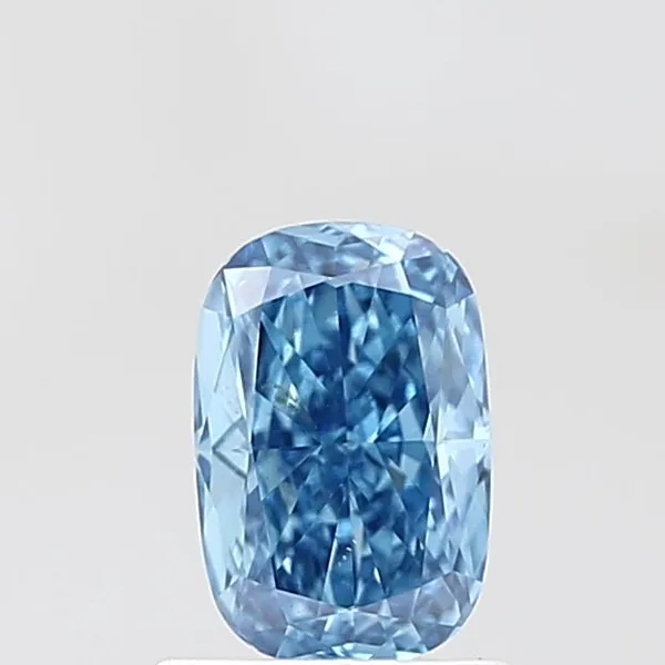 1.01ct CUSHION Fancy Vivid Blue VS1 Coloured Lab diamond