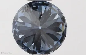 0.5ct ROUND Fancy Vivid Blue SI2 Coloured Lab diamond