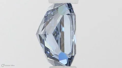 0.5ct RADIANT Fancy Vivid Blue VVS2 Coloured Lab diamond