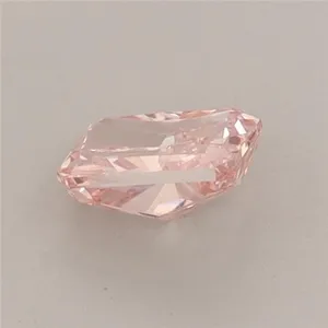 0.6ct RADIANT Fancy Vivid Pink VVS2 Coloured Lab diamond