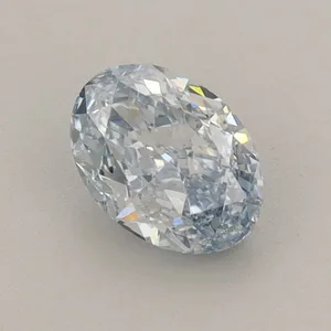 0.77ct OVAL Fancy Intense Blue VVS2 Coloured Lab diamond