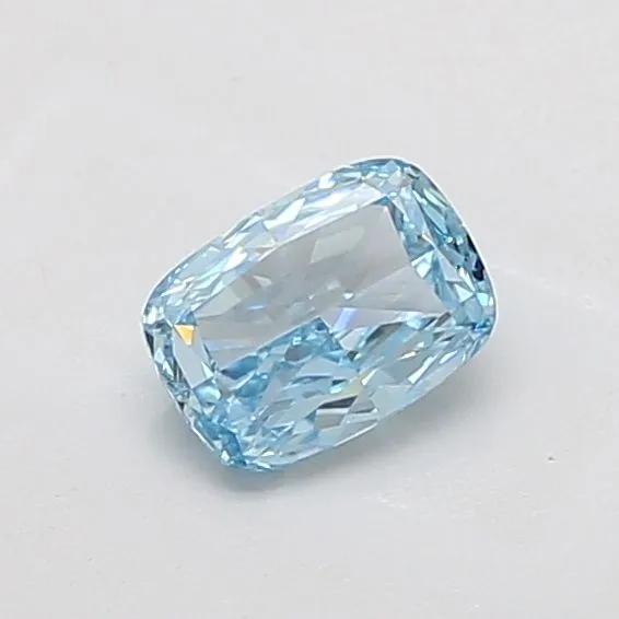 1.01ct CUSHION Fancy Vivid Blue VVS2 Coloured Lab diamond