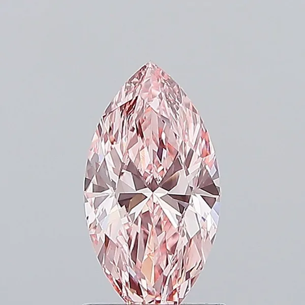 1.2ct MARQUISE Fancy Vivid Pink VS1 Coloured Lab diamond