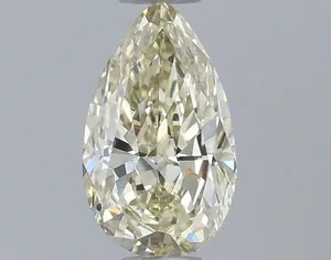 0.55ct PEAR Fancy Light Yellow VVS2 Coloured Lab diamond