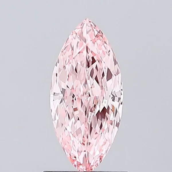 1.04ct MARQUISE Fancy Vivid Pink VVS2 Coloured Lab diamond
