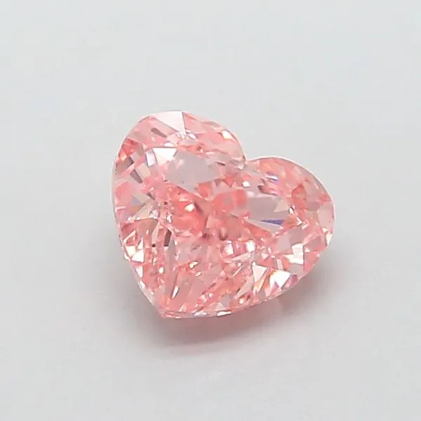 1.05ct HEART Fancy Intense Pink VS1 Coloured Lab diamond