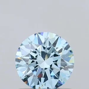 0.72ct ROUND Fancy Intense Blue VVS2 Coloured Lab diamond