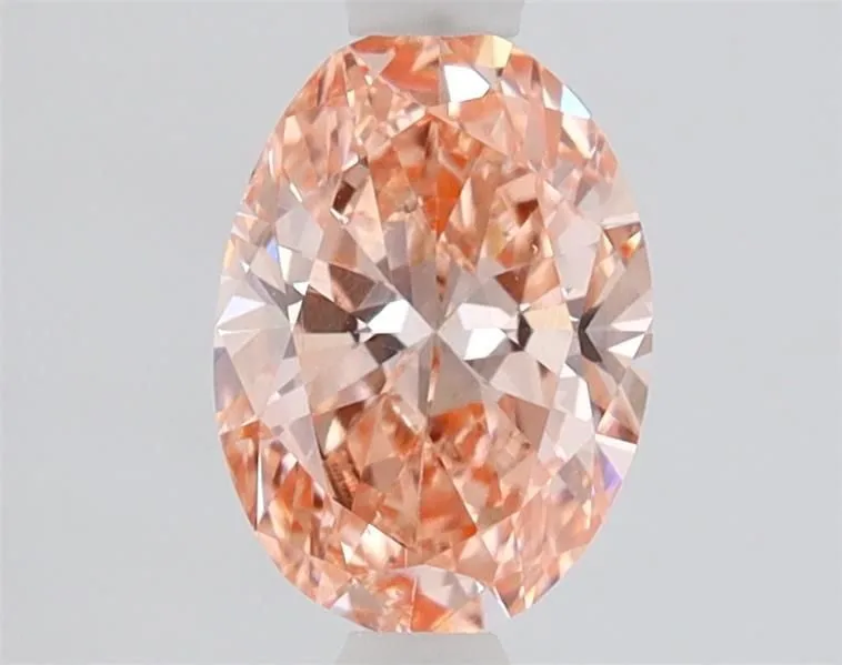 1.01ct OVAL Fancy Vivid Pink VS2 Coloured Lab diamond