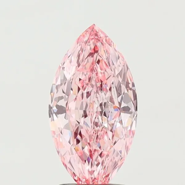 2.06ct MARQUISE Fancy Intense Pink VVS2 Coloured Lab diamond