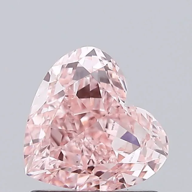 1.02ct HEART Fancy Vivid Pink VS1 Coloured Lab diamond