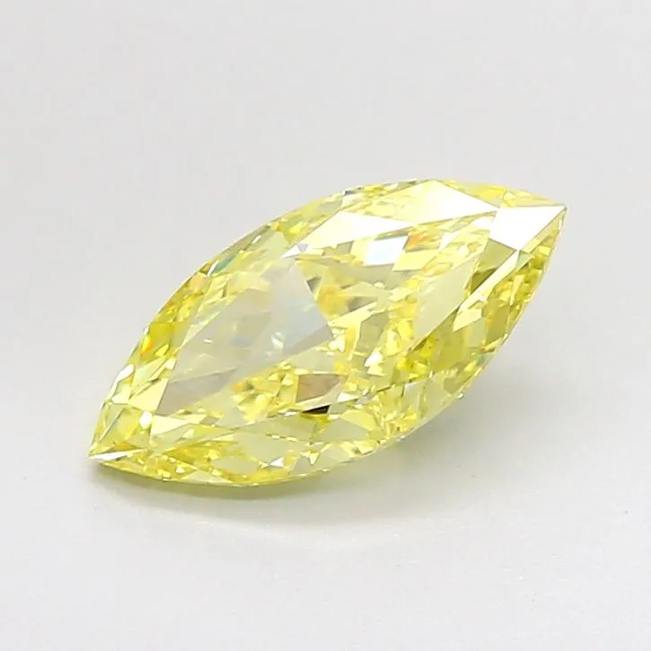 2.01ct MARQUISE Fancy Yellow VVS2 Coloured Lab diamond