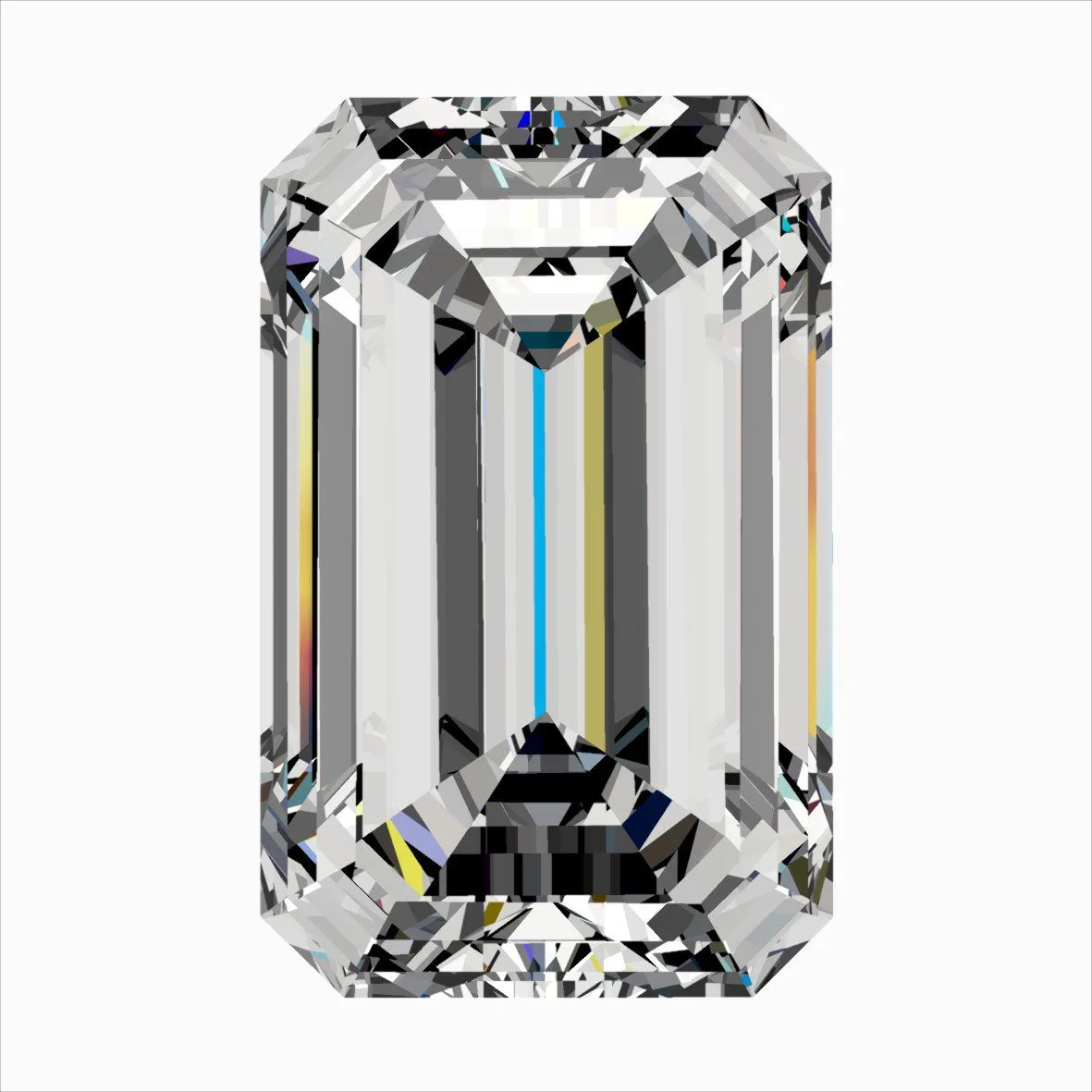 0.50ct EMERALD H VVS2 Natural diamond