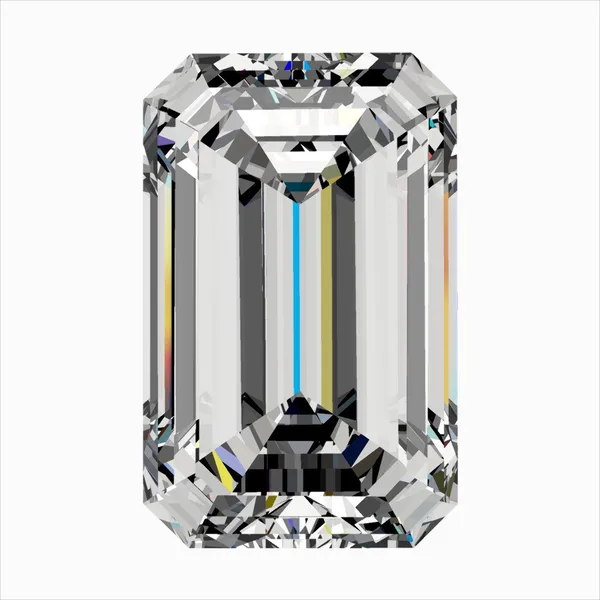 0.5ct EMERALD H VVS2 Natural diamond