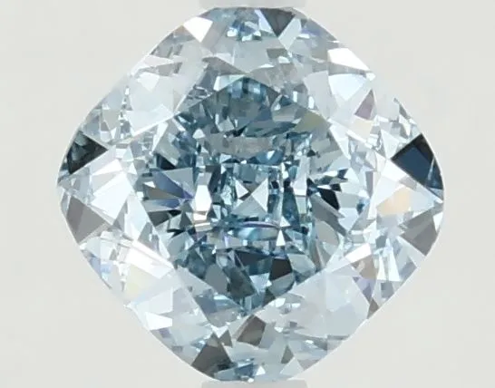 1.12ct CUSHION Fancy Vivid Blue VVS2 Coloured Lab diamond