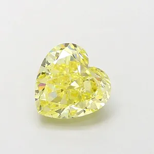 1.52ct HEART Fancy Intense Yellow VS1 Coloured Lab diamond