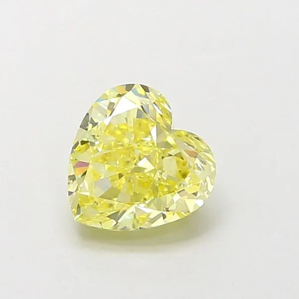 1.52ct HEART Fancy Intense Yellow VS1 Coloured Lab diamond
