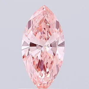 0.94ct MARQUISE Fancy Vivid Pink VVS2 Coloured Lab diamond