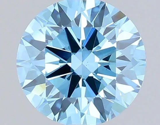 0.7ct ROUND Fancy Vivid Blue VS2 Coloured Lab diamond