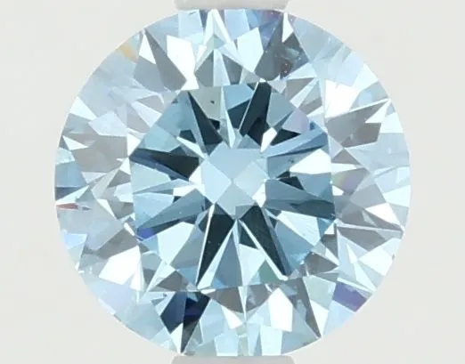 1.00ct ROUND Fancy Vivid Blue SI1 Coloured Lab diamond