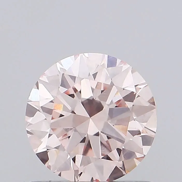 0.73ct ROUND Fancy Intense Pink VS1 Coloured Lab diamond