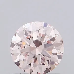 0.73ct ROUND Fancy Intense Pink VS1 Coloured Lab diamond