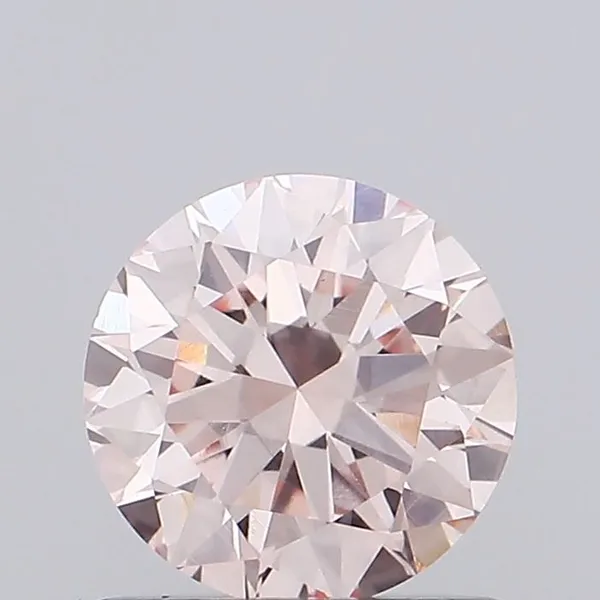 0.73ct ROUND Fancy Intense Pink VS1 Coloured Lab diamond