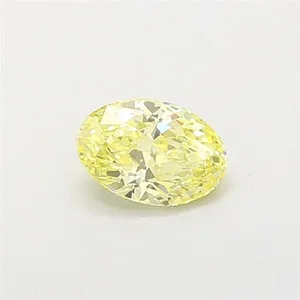 1.04ct OVAL Fancy Intense Yellow VS2 Coloured Lab diamond