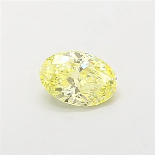 1.04ct OVAL Fancy Intense Yellow VS2 Coloured Lab diamond