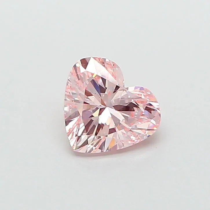 1.50ct HEART Fancy Intense Pink VS2 Coloured Lab diamond