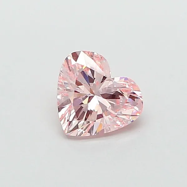 1.5ct HEART Fancy Intense Pink VS2 Coloured Lab diamond