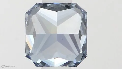 0.61ct RADIANT Fancy Vivid Blue VS2 Coloured Lab diamond