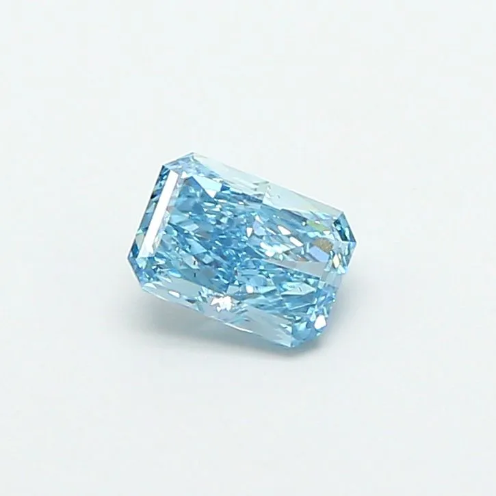 1.00ct RADIANT Fancy Vivid Blue VS2 Coloured Lab diamond