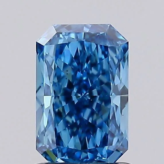 1.1ct RADIANT Fancy Vivid Blue VS2 Coloured Lab diamond