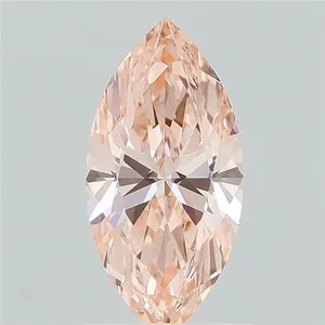 0.97ct MARQUISE Fancy Vivid Pink VVS2 Coloured Lab diamond