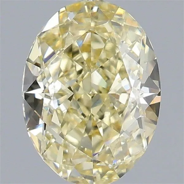1.02ct OVAL Fancy Light Yellow VS1 Coloured Lab diamond