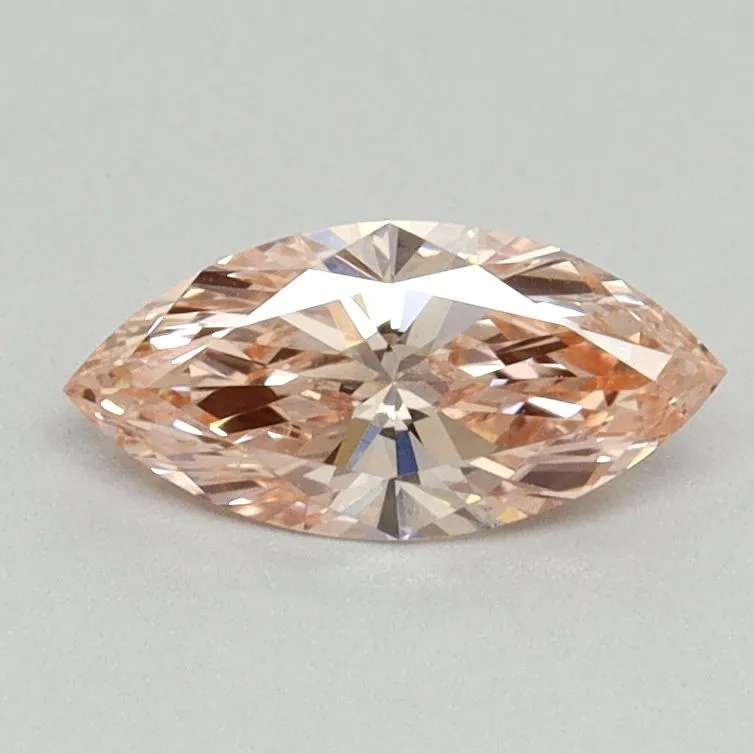 0.56ct MARQUISE Fancy Vivid Pink VS1 Coloured Lab diamond